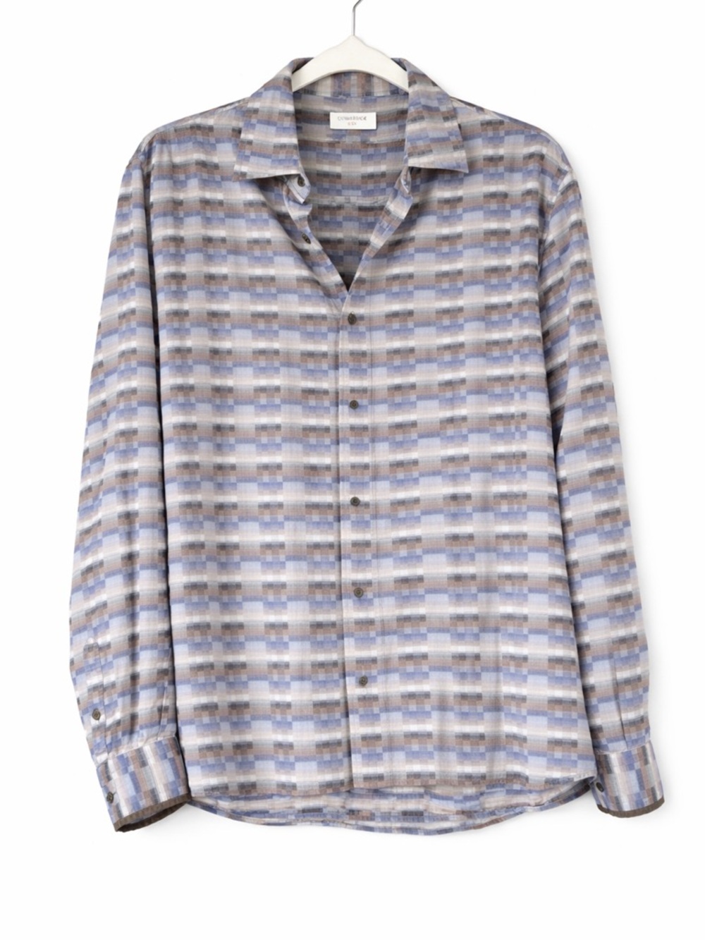 Comstock & Co Geometric Casual Button Down Shirt - Men’s Medium